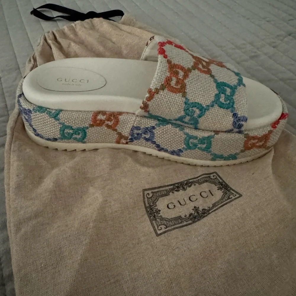 Gucci multicolor GG slide size 7.5.